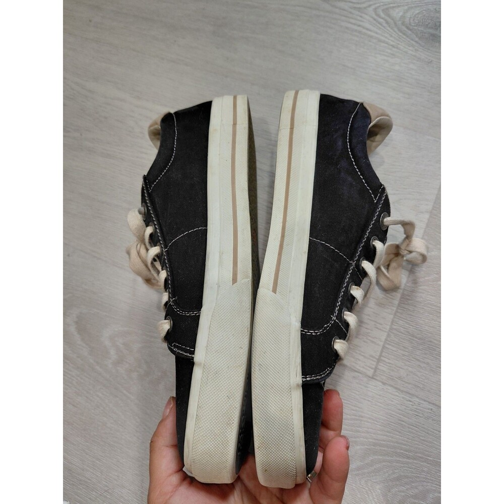 Taos Star Sneakers Women’s Size 11 Black Zipper And Lace Up Shoes Casual - Picture 8 of 14